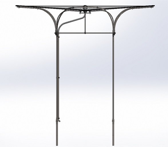 Dessin abri transparent face